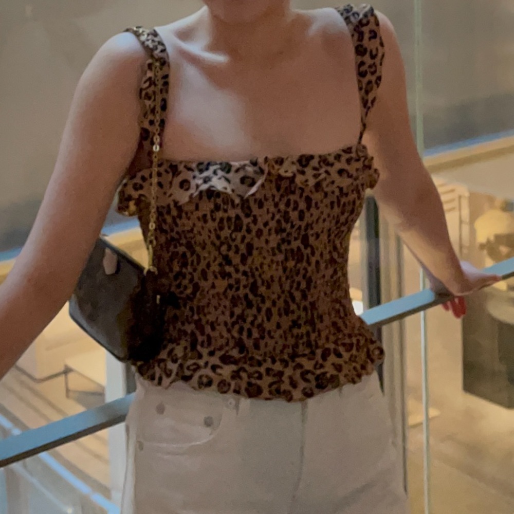 Reformation smocked top